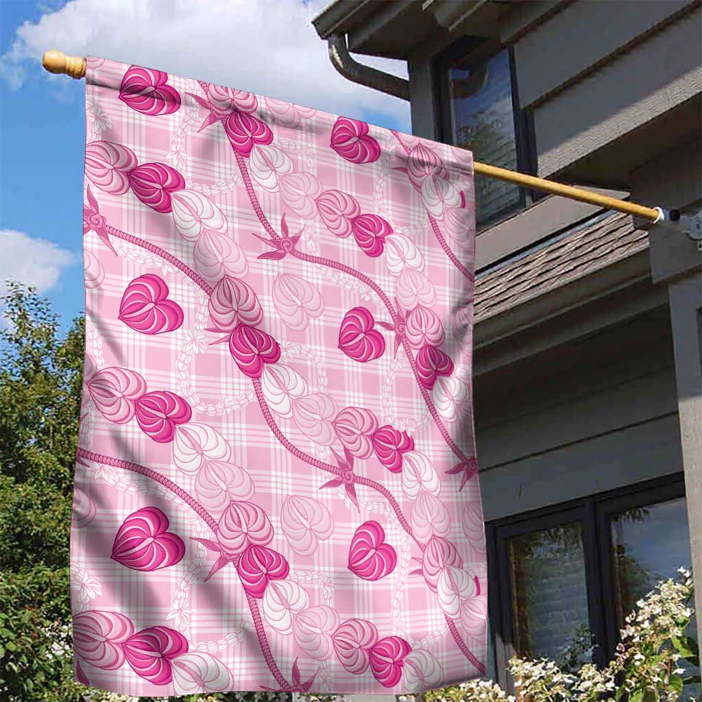 Anthurium Pikake Ti Leaf Palaka Garden Flag Pink Version