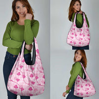 Anthurium Pikake Ti Leaf Palaka Grocery Bag Pink Version