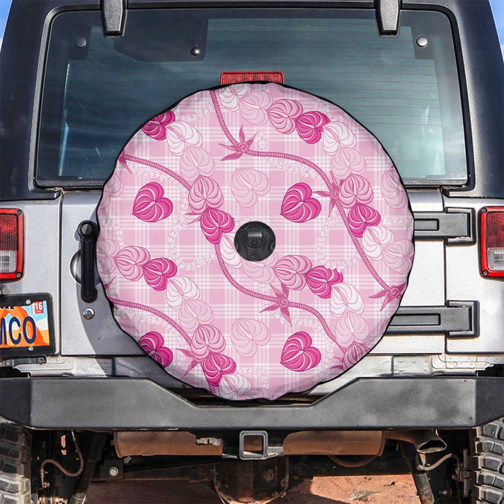 Anthurium Pikake Ti Leaf Palaka Spare Tire Cover Pink Version