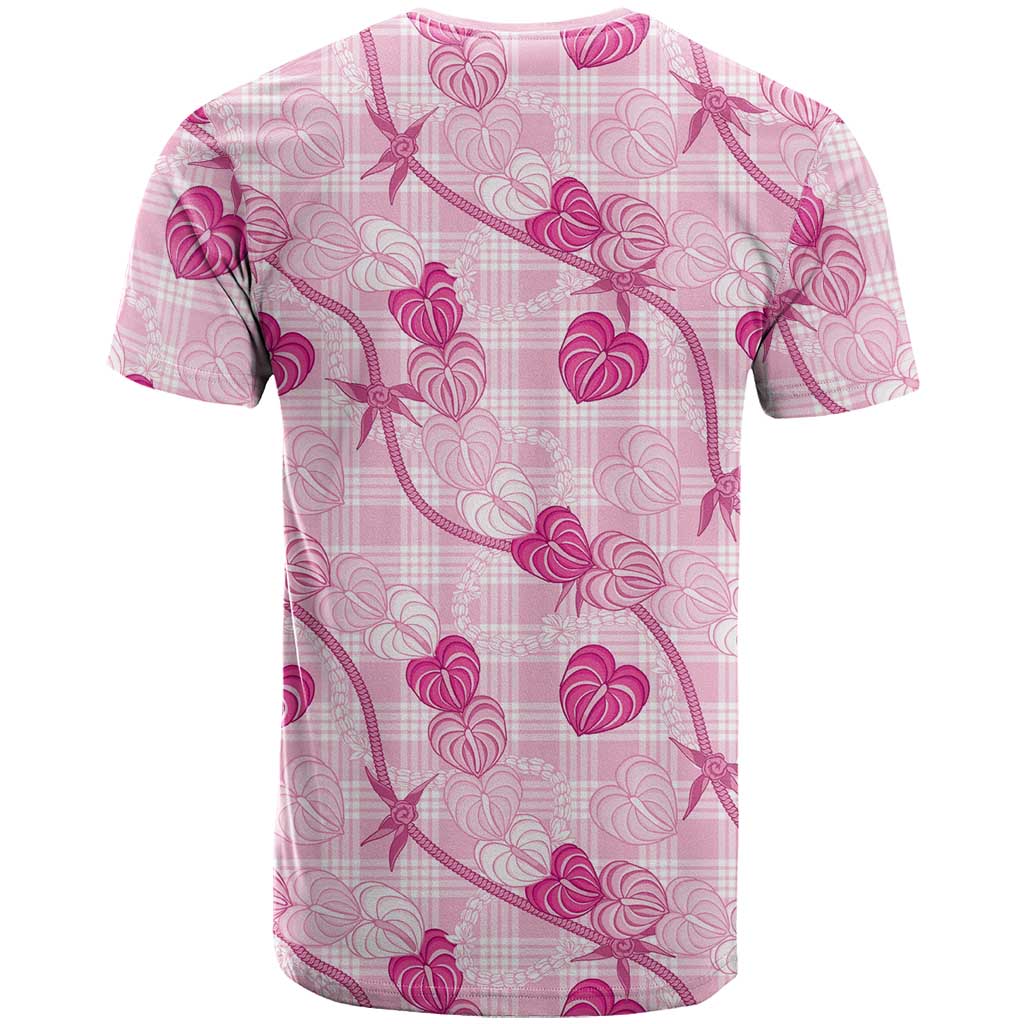 Anthurium Pikake Ti Leaf Palaka T Shirt Pink Version