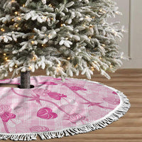 Anthurium Pikake Ti Leaf Palaka Tree Skirt Pink Version LT01 - Polynesian Pride