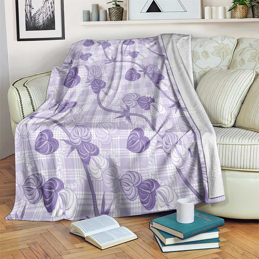 Anthurium Pikake Ti Leaf Palaka Blanket Purple Version