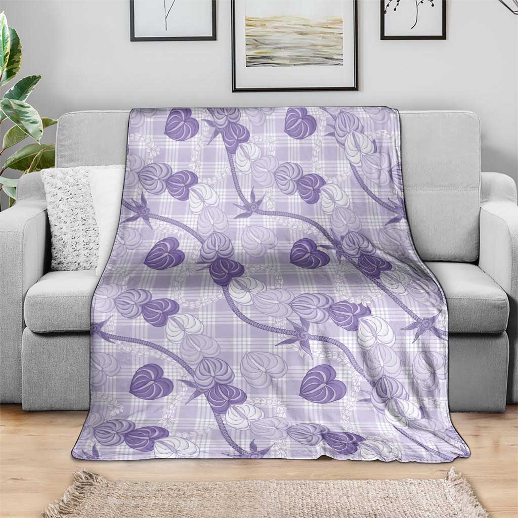 Anthurium Pikake Ti Leaf Palaka Blanket Purple Version