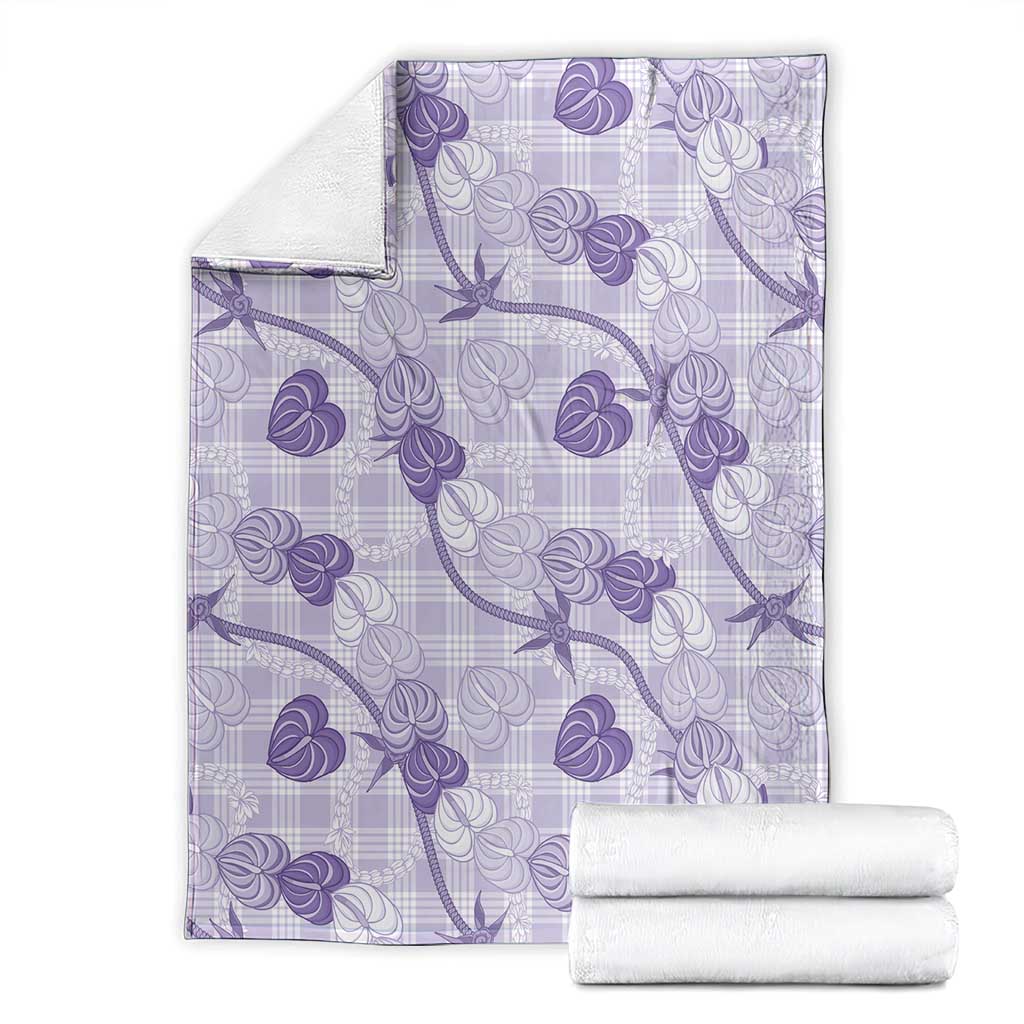 Anthurium Pikake Ti Leaf Palaka Blanket Purple Version