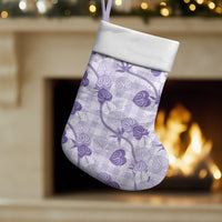 Anthurium Pikake Ti Leaf Palaka Christmas Stocking Purple Version LT01 Set of 2 Purple - Polynesian Pride