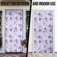 Anthurium Pikake Ti Leaf Palaka Door Cover Purple Version