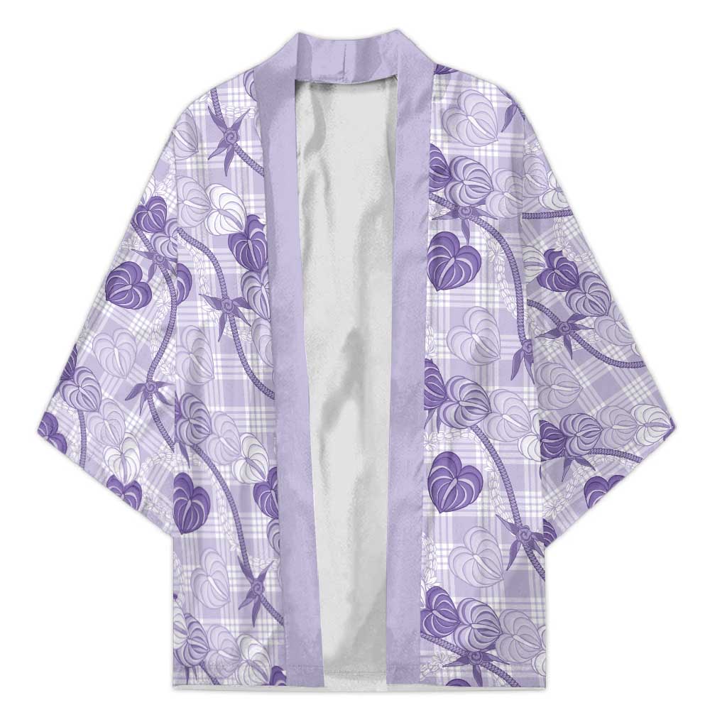 Anthurium Pikake Ti Leaf Palaka Kimono Purple Version
