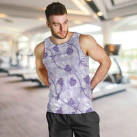 Anthurium Pikake Ti Leaf Palaka Men Tank Top Purple Version