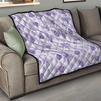 Anthurium Pikake Ti Leaf Palaka Quilt Purple Version
