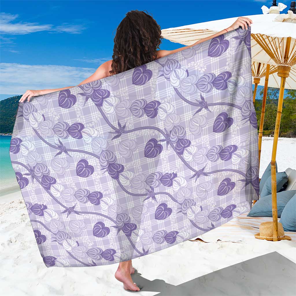 Anthurium Pikake Ti Leaf Palaka Sarong Purple Version
