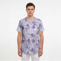 Anthurium Pikake Ti Leaf Palaka Scrub Top Purple Version