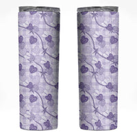 Anthurium Pikake Ti Leaf Palaka Skinny Tumbler Purple Version