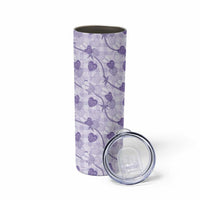 Anthurium Pikake Ti Leaf Palaka Skinny Tumbler Purple Version