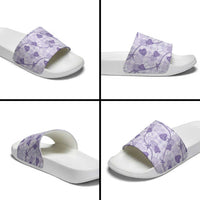 Anthurium Pikake Ti Leaf Palaka Slide Sandals Purple Version