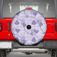 Anthurium Pikake Ti Leaf Palaka Spare Tire Cover Purple Version