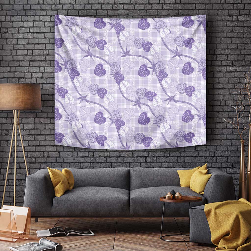 Anthurium Pikake Ti Leaf Palaka Tapestry Purple Version