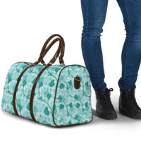 Anthurium Pikake Ti Leaf Palaka Travel Bag Turquoise Version