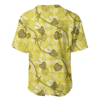 Anthurium Pikake Ti Leaf Palaka Baseball Jersey Yellow Version