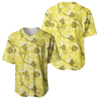 Anthurium Pikake Ti Leaf Palaka Baseball Jersey Yellow Version