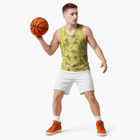 Anthurium Pikake Ti Leaf Palaka Basketball Jersey Yellow Version