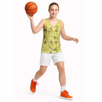 Anthurium Pikake Ti Leaf Palaka Basketball Jersey Yellow Version