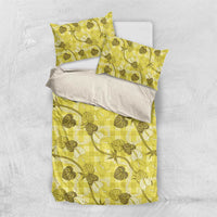 Anthurium Pikake Ti Leaf Palaka Bedding Set Yellow Version