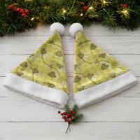 Anthurium Pikake Ti Leaf Palaka Christmas Santa Hat Yellow Version LT01 - Polynesian Pride