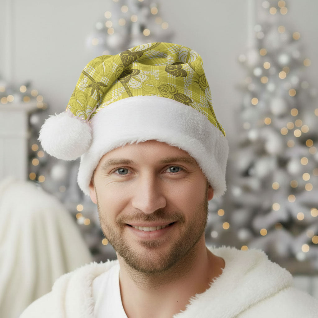 Anthurium Pikake Ti Leaf Palaka Christmas Santa Hat Yellow Version LT01 - Polynesian Pride