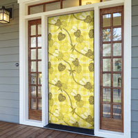 Anthurium Pikake Ti Leaf Palaka Door Cover Yellow Version