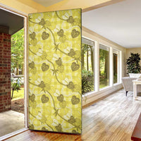 Anthurium Pikake Ti Leaf Palaka Door Cover Yellow Version