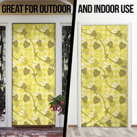 Anthurium Pikake Ti Leaf Palaka Door Cover Yellow Version