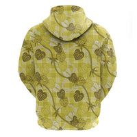 Anthurium Pikake Ti Leaf Palaka Hoodie Yellow Version