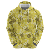 Anthurium Pikake Ti Leaf Palaka Hoodie Yellow Version