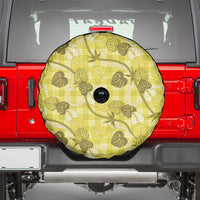 Anthurium Pikake Ti Leaf Palaka Spare Tire Cover Yellow Version