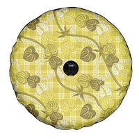 Anthurium Pikake Ti Leaf Palaka Spare Tire Cover Yellow Version