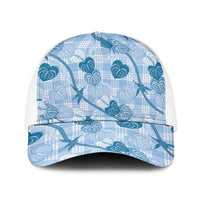Anthurium Pikake Ti Leaf Palaka Baseball Net Cap Blue Version
