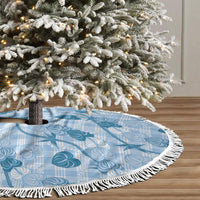 Anthurium Pikake Ti Leaf Palaka Tree Skirt Blue Version LT01 - Polynesian Pride