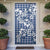 Hibiscus Pakala Cobalt Blue Royal Door Cover Tropical Floral Stylized - Polynesian Pride