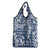 Hibiscus Pakala Cobalt Blue Royal Grocery Bag Tropical Floral Stylized - Polynesian Pride