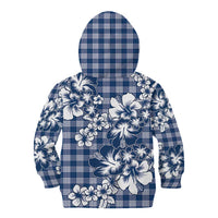 Hibiscus Pakala Cobalt Blue Royal Kid Hoodie Tropical Floral Stylized - Polynesian Pride