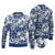 Hibiscus Pakala Cobalt Blue Royal Ugly Christmas Sweater Tropical Floral Stylized - Polynesian Pride