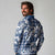 Hibiscus Pakala Cobalt Blue Royal Long Sleeve Polo Shirt Tropical Floral Stylized - Polynesian Pride