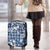 Hibiscus Pakala Cobalt Blue Royal Luggage Cover Tropical Floral Stylized - Polynesian Pride