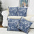 Hibiscus Pakala Cobalt Blue Royal Pillow Cover Tropical Floral Stylized - Polynesian Pride