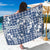 Hibiscus Pakala Cobalt Blue Royal Sarong Tropical Floral Stylized - Polynesian Pride