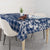 Hibiscus Pakala Cobalt Blue Royal Tablecloth Tropical Floral Stylized - Polynesian Pride