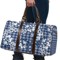 Hibiscus Pakala Cobalt Blue Royal Travel Bag Tropical Floral Stylized - Polynesian Pride