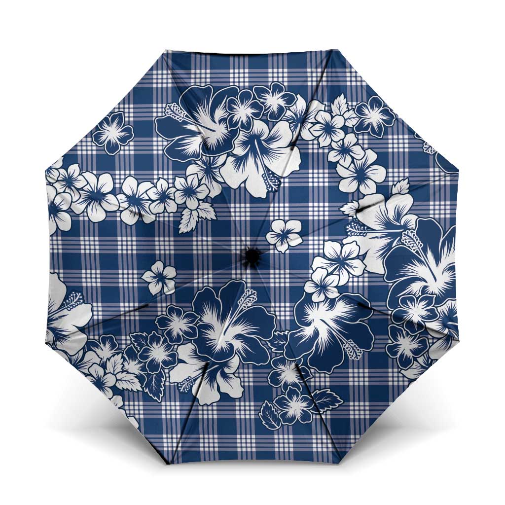 Hibiscus Pakala Cobalt Blue Royal Umbrella Tropical Floral Stylized - Polynesian Pride