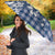 Hibiscus Pakala Cobalt Blue Royal Umbrella Tropical Floral Stylized - Polynesian Pride