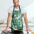 Hibiscus Pakala Emerald Green Apron Tropical Floral Stylized - Polynesian Pride